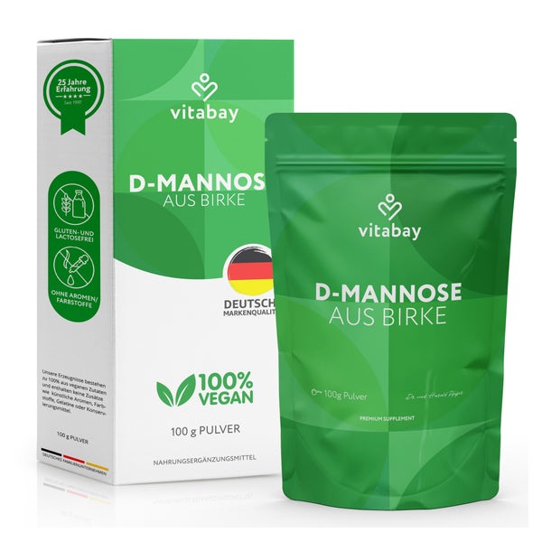 Vitabay D-Mannose  Pulver aus Birke 100 g