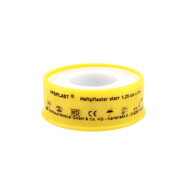 Holthaus Medical YPSIPLAST Heftpflaster, verschiedene Breiten - 1 Packung = 1 Rolle, Maße: 1,25 cm x 5 m 1 St