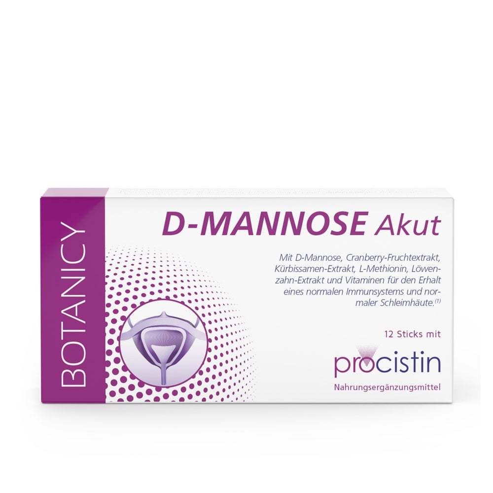 Botanicy D-MANNOSE + Cranberry AKUT Sticks 12 St