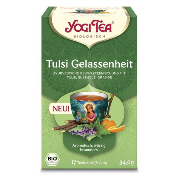 Yogi Tea - Tulsi Gelassenheit Bio Gewürztee | 17 x 2g 17X2,0 g