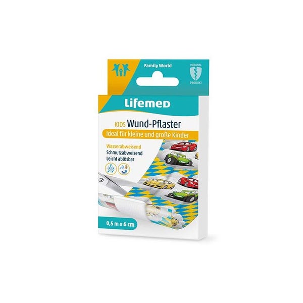Lifemed Wund-Pflaster 0,5 m x 6 cm farbig Autos, 1 Stück 1 St