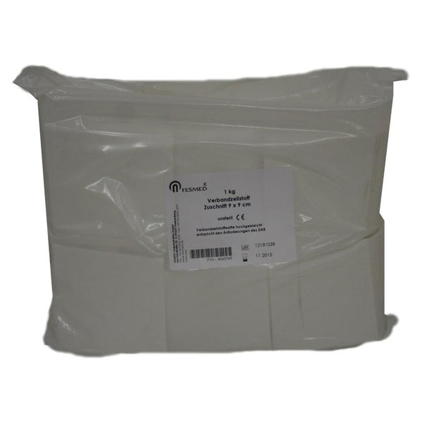 Verbandzellstoff Hochgebleicht 9x9 cm 1000 g