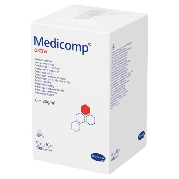 Medicomp extra unsteril 10x10 cm 100 St