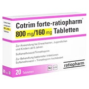 COTRIM forte-ratiopharm 800 mg/160 mg Tabletten 20 St