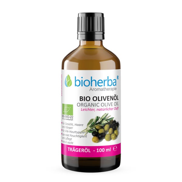 Bioherba Bio Olivenöl Organic Olive Oil Leichter  Natürlicher Duft 100 ml