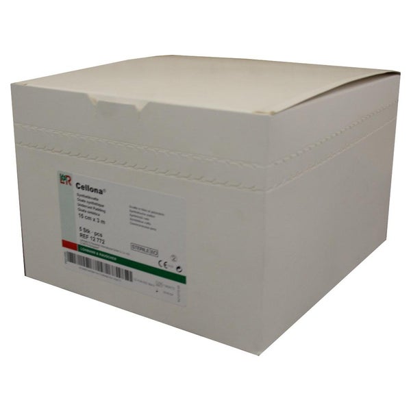 Lohmann Rauscher Cellona Synthetikwatte steril - 5 Stück 15 cm x 3 m 5 St
