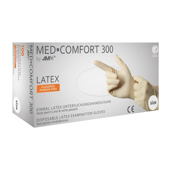 MED Comfort 300 U.Hands.Latex unster.pud 100 St 100 St