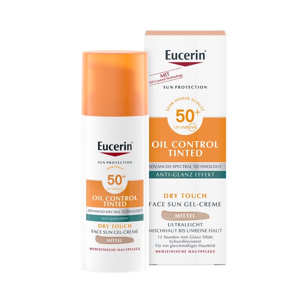 Eucerin Sun Oil Control tinted Creme LSF 50 ml
