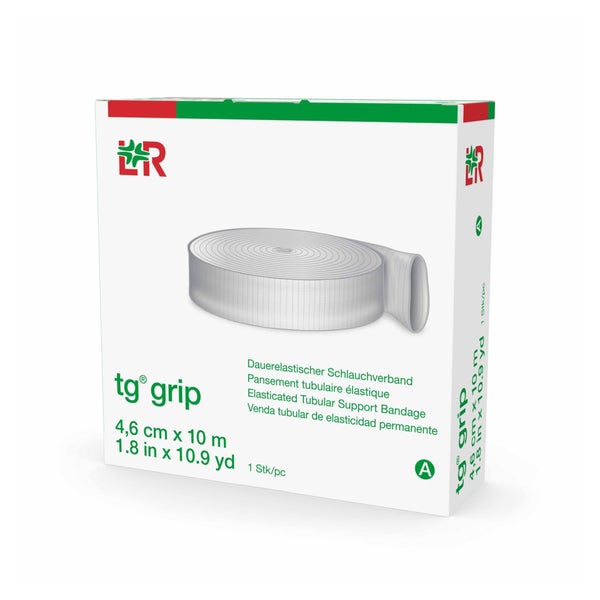 Lohmann & Rauscher tg grip Stütz-Schlauchverband, 10 m, querelastisch und hautfreundlich - 1 Stück, A (4,6 cm) für Kinderhand, Kinderunterarm 1 St