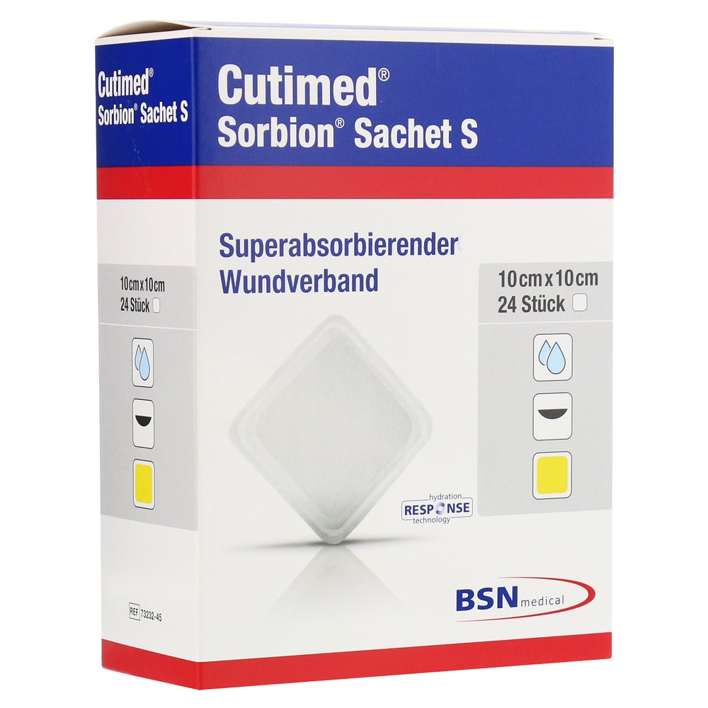 Cutimed Sorbion Sachet S Wundauflage 10x 24 St