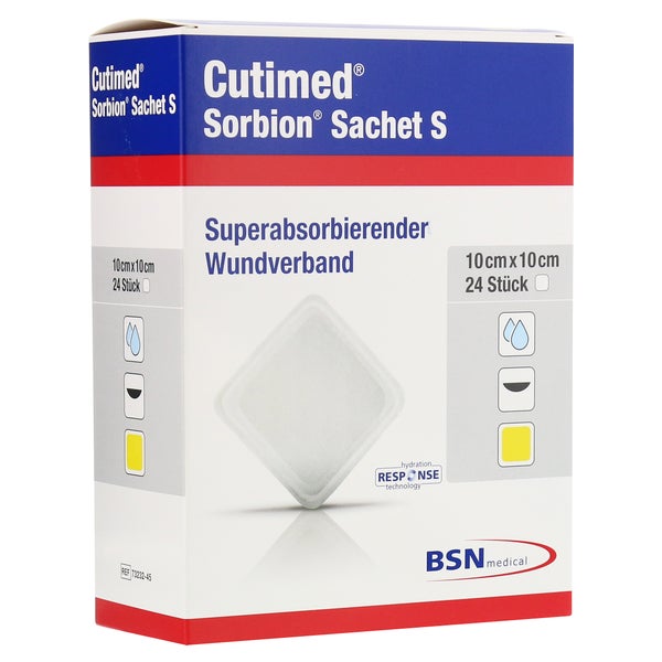 Cutimed Sorbion Sachet S Wundauflage 10x 24 St
