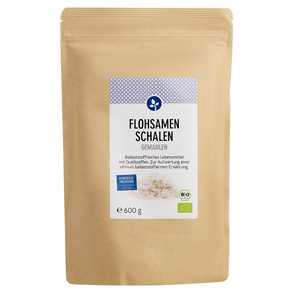 Flohsamenschalen Gemahlen Bio 600 g