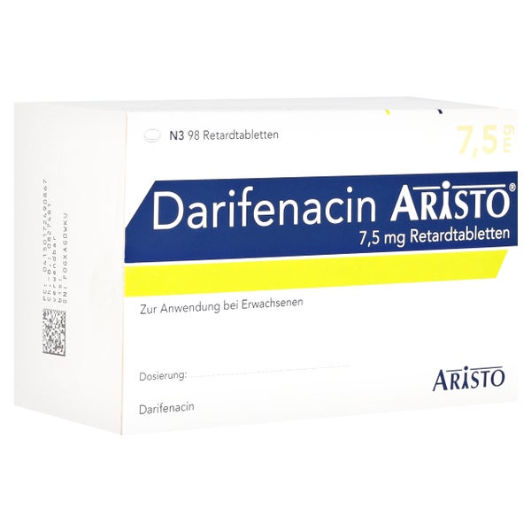 DARIFENACIN Aristo 7,5 mg Retardtabletten 98 St