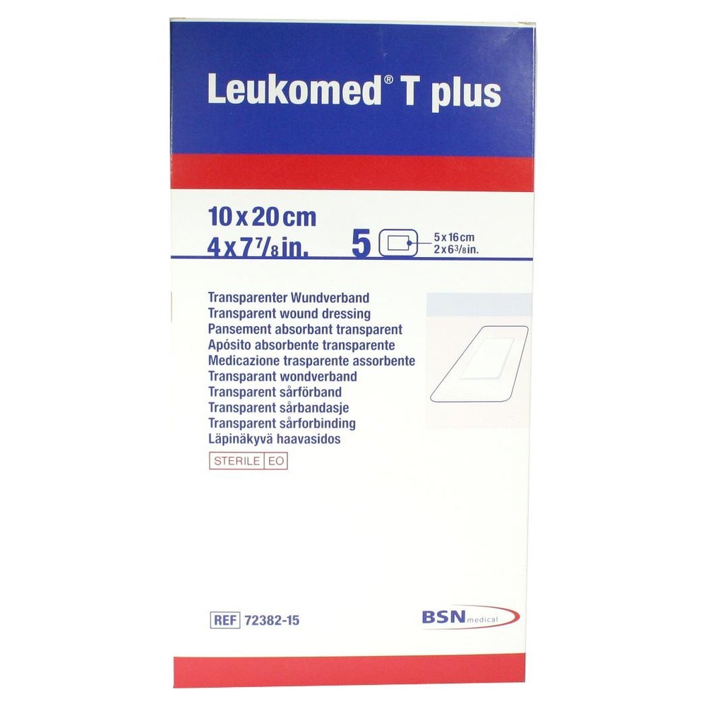 BSN Leukomed T plus Transparenter Wundverband 5 Stück - 20 x 10 cm 5 St