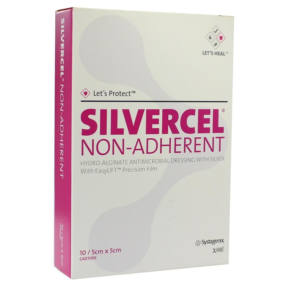 Silvercel non Adherent Kompressen 5x5 cm 10 St