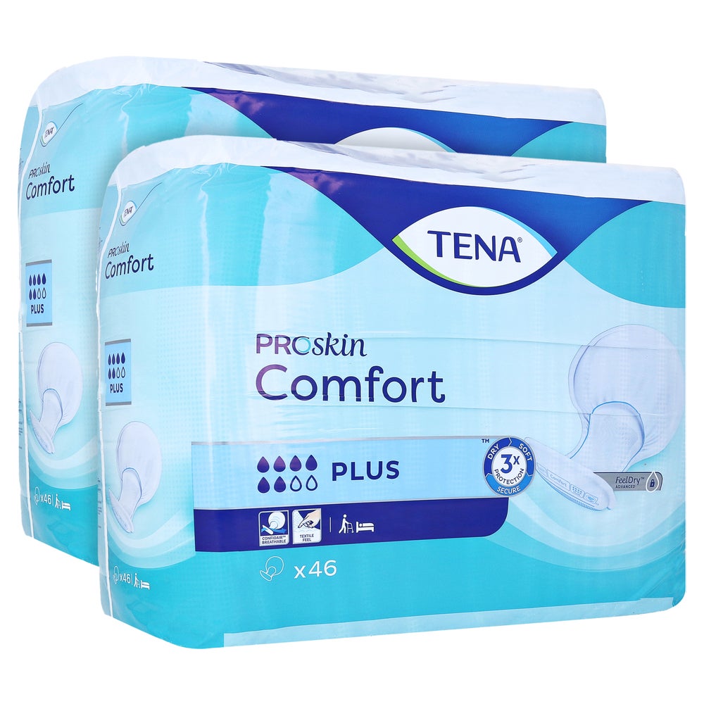 TENA Comfort Plus Inkontinenzvorlagen, 46 Stück 2X46 St