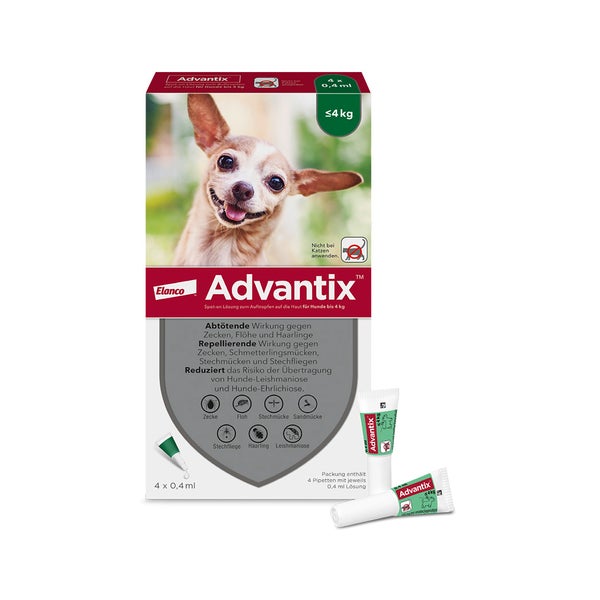Advantix Spot-on Hunde bis 4 kg 4 St