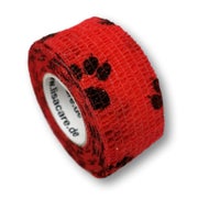 Produktabbildung: LisaCare Fingerpflaster - Pfote Rot - 2,5cm x 4,5m 1 St