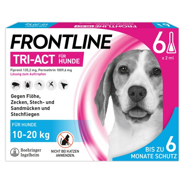 FRONTLINE TRI-ACT - Hund M 10-20 kg 6 St
