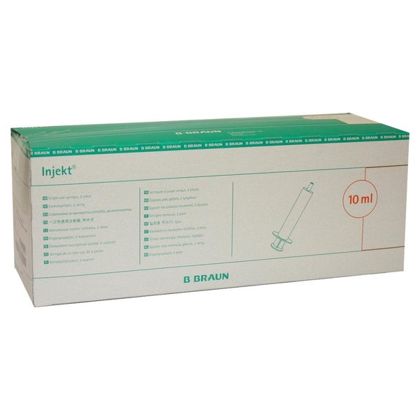 B. Braun Injekt Einmalspritzen Luer Lock LL 100 Stück - 10 ml 100X10 ml