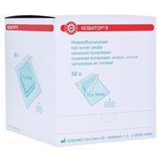 Produktabbildung: NOBA Nobatop 8 sterile Vliesstoffkompressen 4 - fach 50 x 2 Stück - 10 x 10 cm 50X2 St