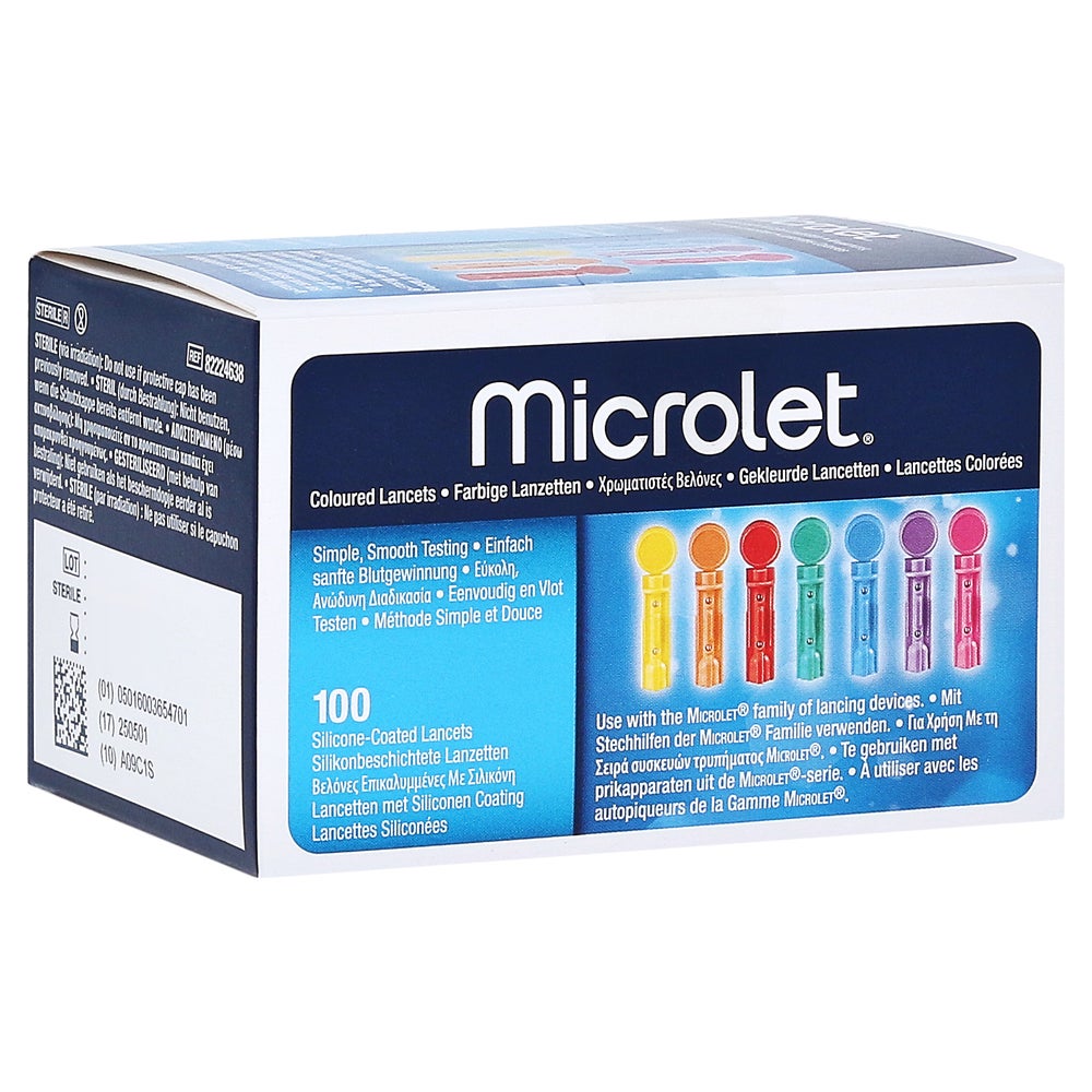 Lanzetten Microlet Farbig 100 St