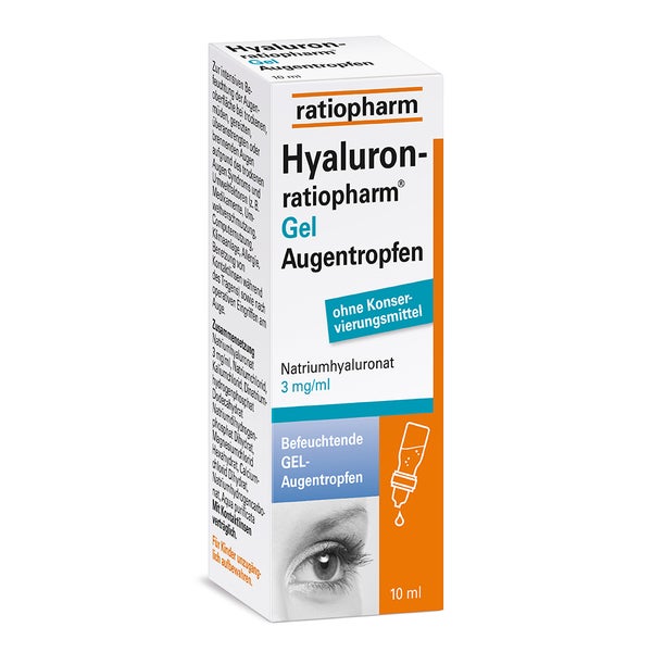 Hyaluron-ratiopharm Gel Augentropfen 10 ml