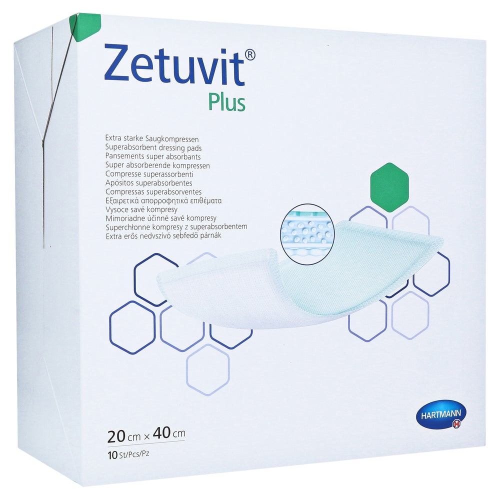 Zetuvit Plus Extrastarke Saugkompresse steril 10 St
