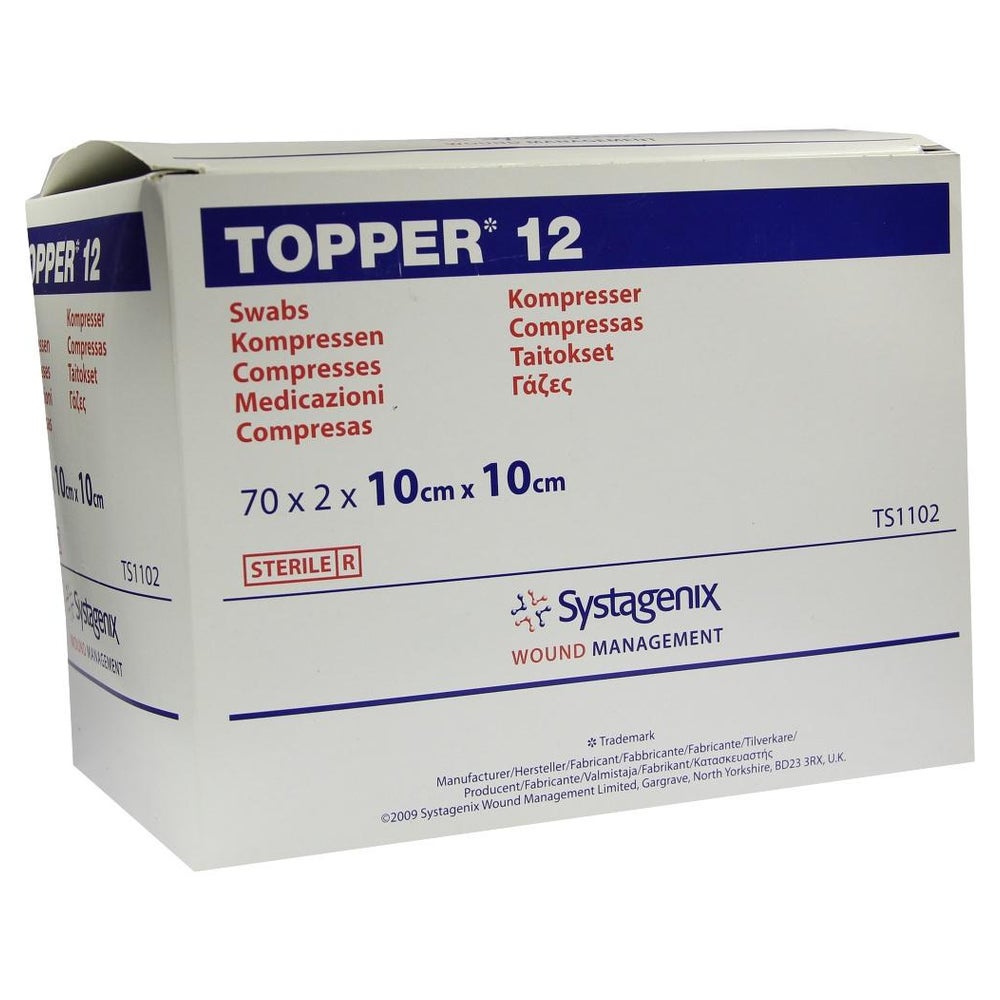Topper 12 Kompressen 10x10 cm steril 70X2 St