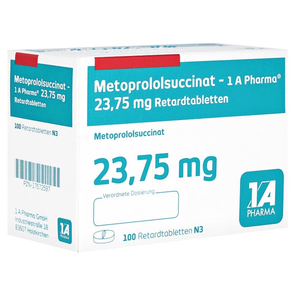 METOPROLOLSUCCINAT-1A Phar.23,75 100 St