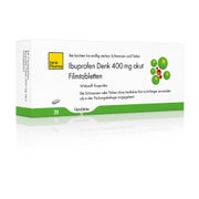 Produktabbildung: Ibuprofen Denk 400 mg akut Filmtabletten 20 St