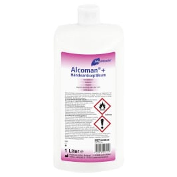 Meditrade ALCOMAN® plus Händeantiseptikum – gebrauchsfertig, alkoholisch, hochwirksam - Gebinde = 1 Liter Flasche 1 l