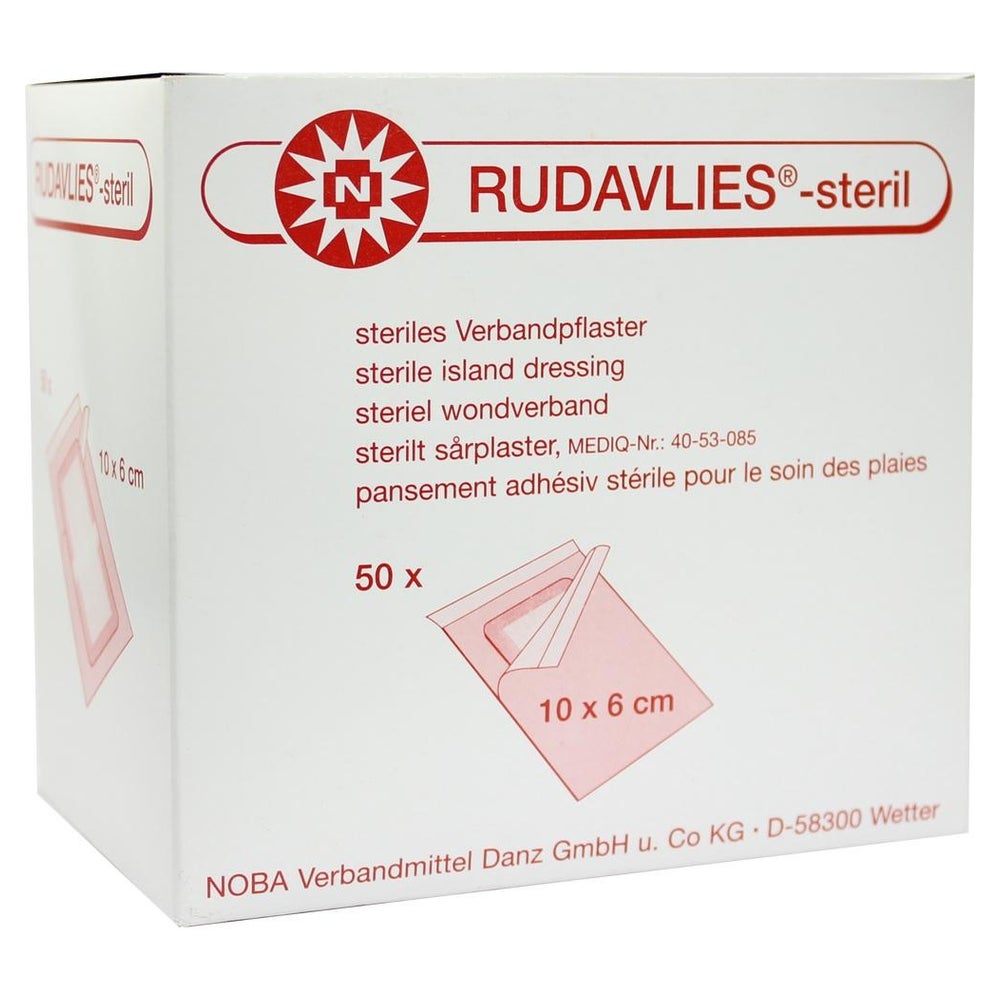 Noba Rudavlies-steril Verbandpflaster, 10 x 6 cm 50 St