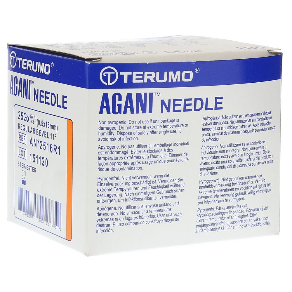 Agani Kanüle 25 G 16 mm orange 100 St