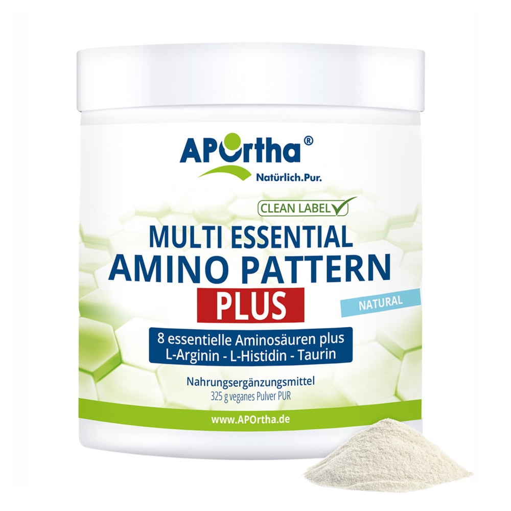 APOrtha® Amino Pattern PLUS - Aminosäuren EAA mit BCAA - veganes Pulver 320 g