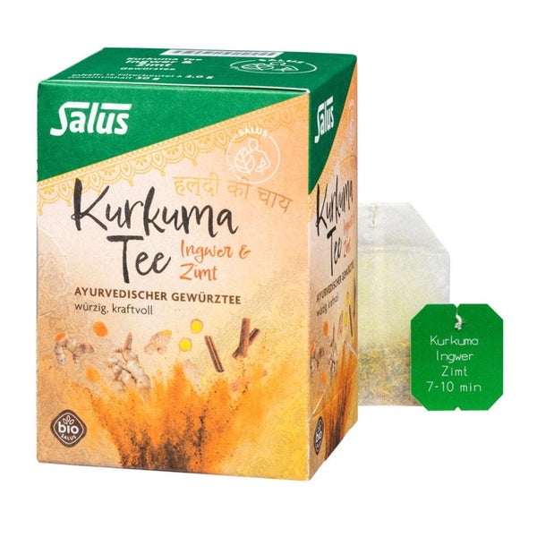 Kurkuma Tee Ingwer & Zimt Bio Salus Filterbeutel 15 St