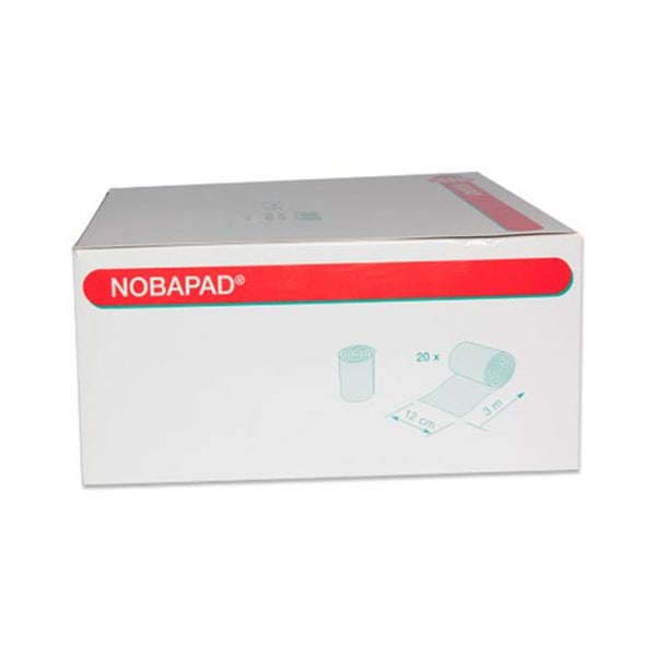 Noba Nobapad Polsterbinden aus synthetischer Watte, 3 mx 12 cm, 20 Rollen 20 St