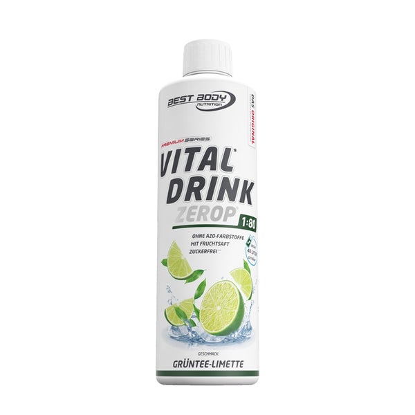 Vital Drink Zerop - Grüntee Limette - 500 ml