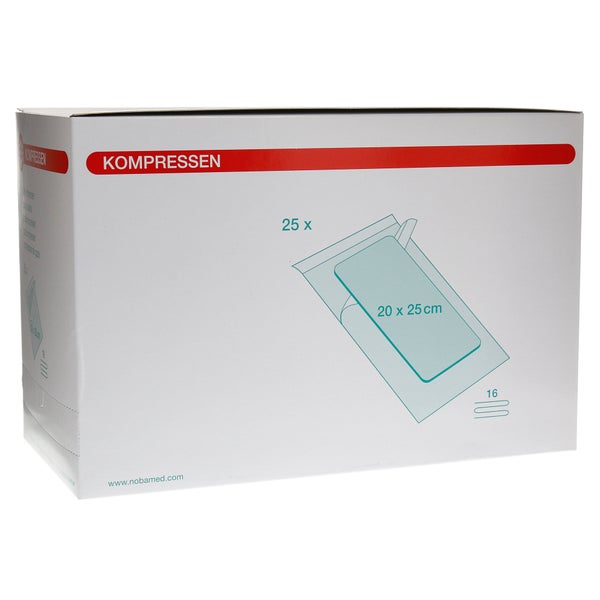 Noba Mullkompressen steril 16-lagig 25 x 1 Stück 20 x 25 cm 25 St