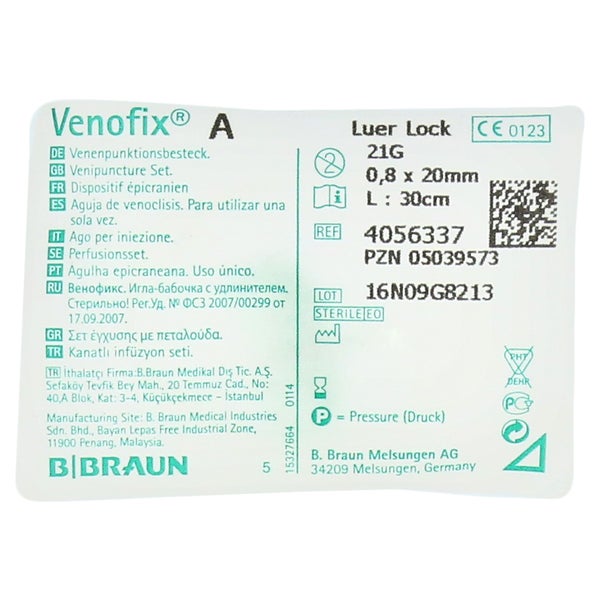 Infusionszubehör Venofix A G21 0,8mm grün 1 St