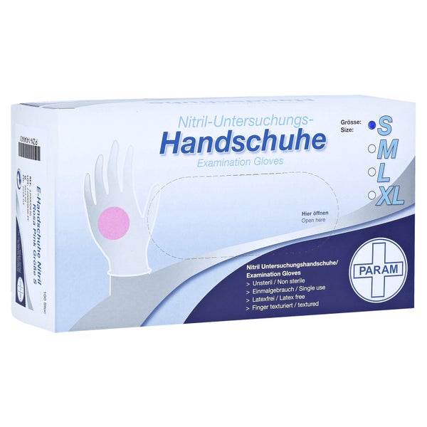Handschuhe Einmal Nitril S rosa pink 100 St