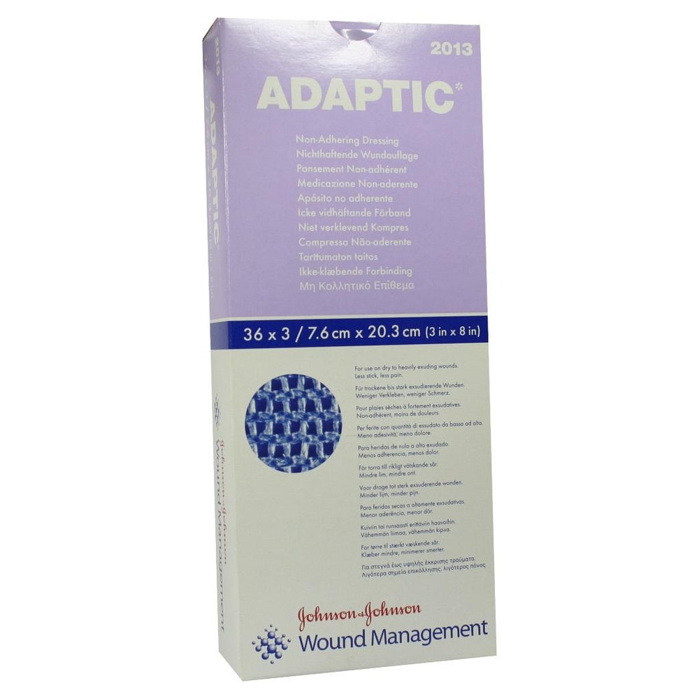 Adaptic 7,6x20,3 cm feuchte Wundauflage 36X3 St