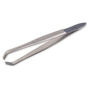 Haarpinzette gerade gekröpft rostfrei, 8 cm 1 St