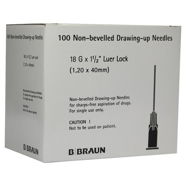 B. Braun Sterican Mix Kanülen stumpf 18G x 1 1/2" 1,1 x 40 mm, rosa 100 Stück 100 St