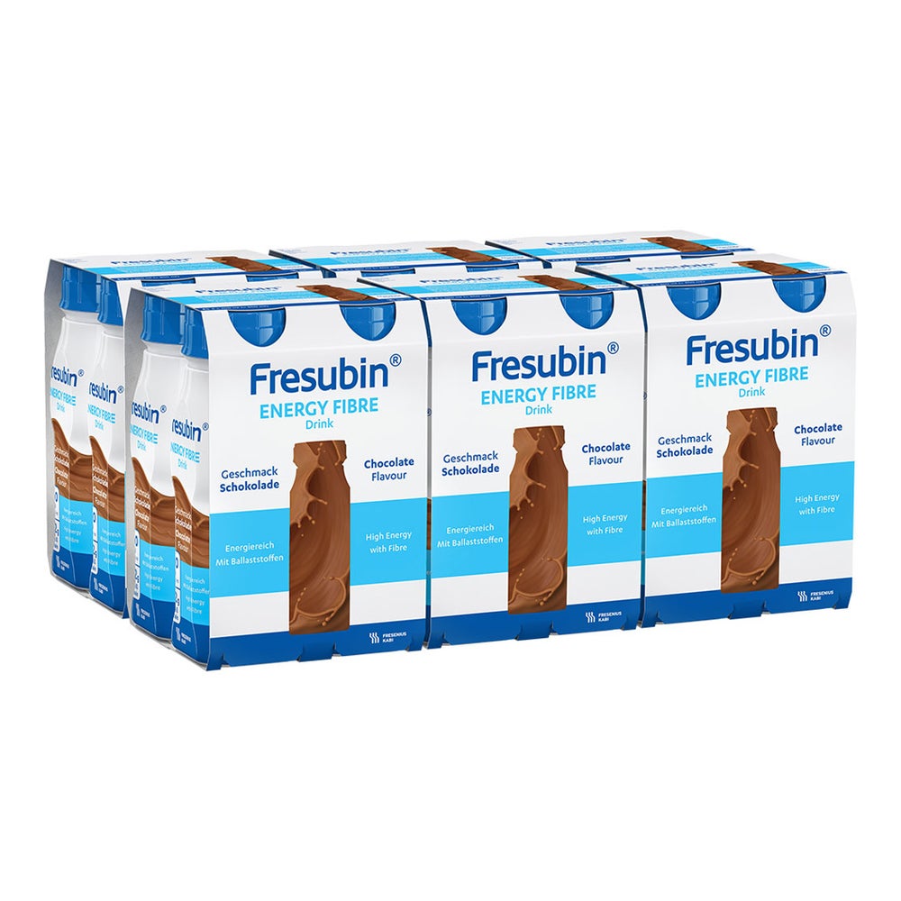 Fresubin Energy Fibre Trinknahrung Schokolade 6X4X200 ml
