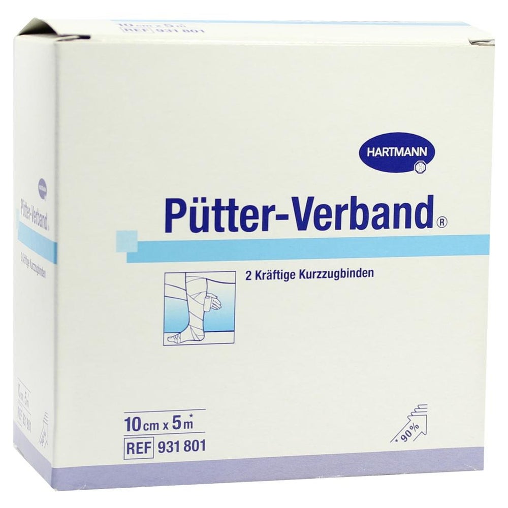Pütter-Verband® Kurzzugbinde 10 cm x 5 m 2 St