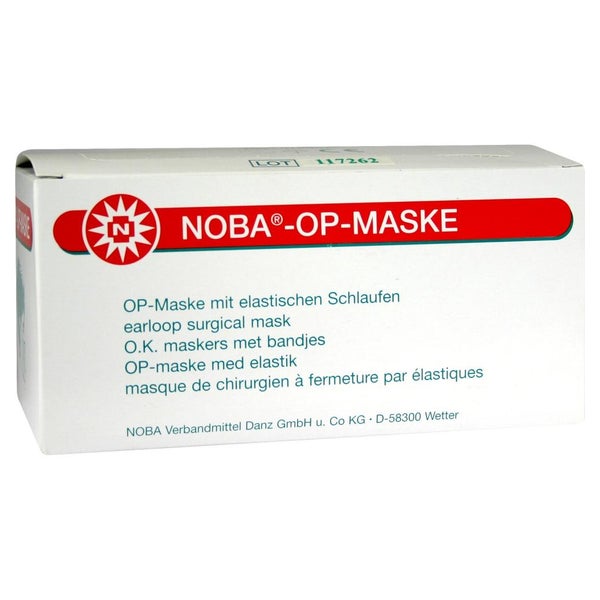 NOBA Op-Maske Mundschutz mit elastischen Schlaufen 50 Stück 50 St