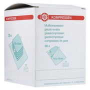 Produktabbildung: NOBA sterile Mullkompressen 12- lagig 20 x 5 Stück - 10 x 10 cm 20X5 St