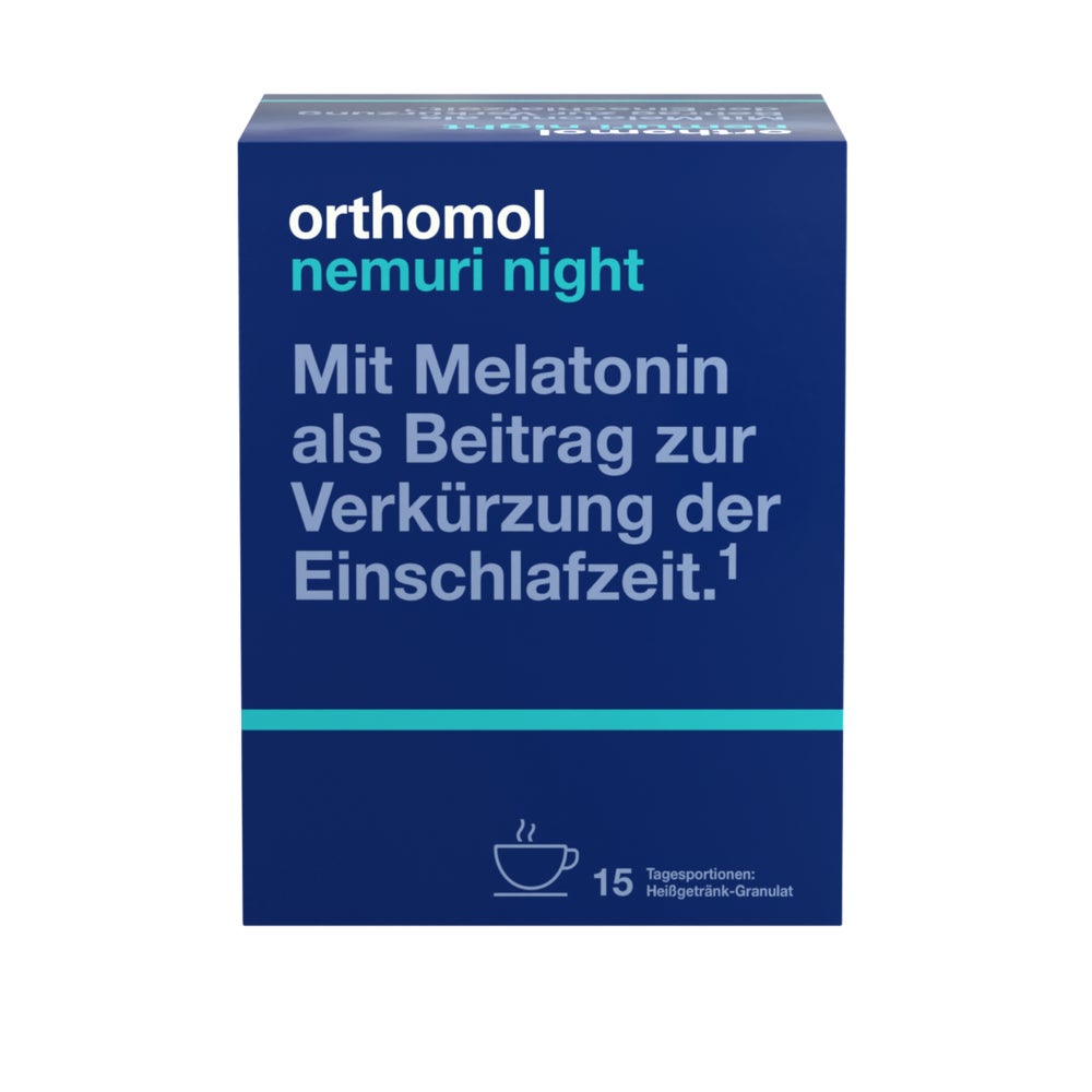 Orthomol Nemuri night Heißgetränk-Granulat 15X10 g
