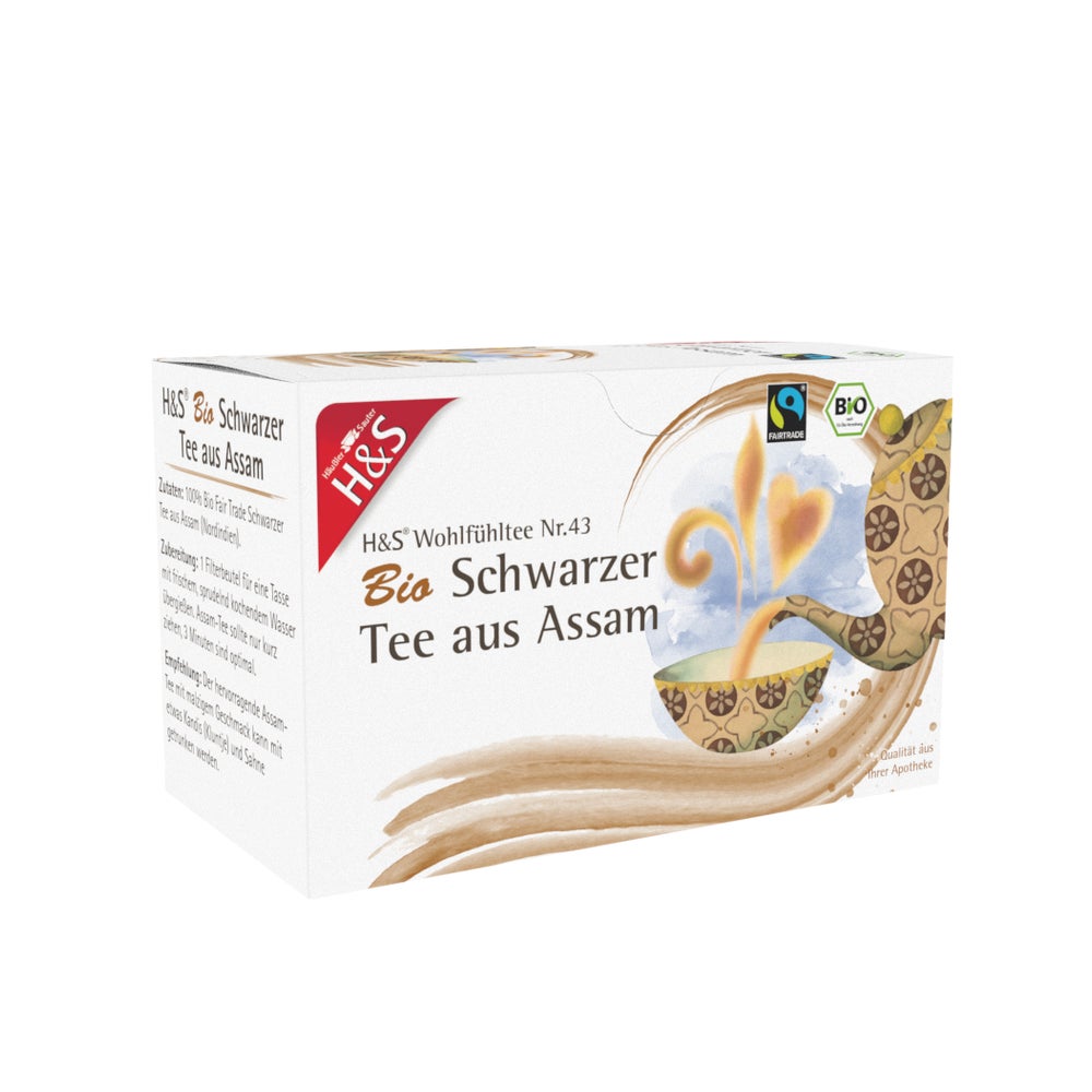 H&S Bio Schwarzer Tee aus Assam Filterbe 20X1,80 g